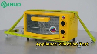 Was passiert bei einem mechanischen Vibrationstest mit einem Haushaltsgerät?